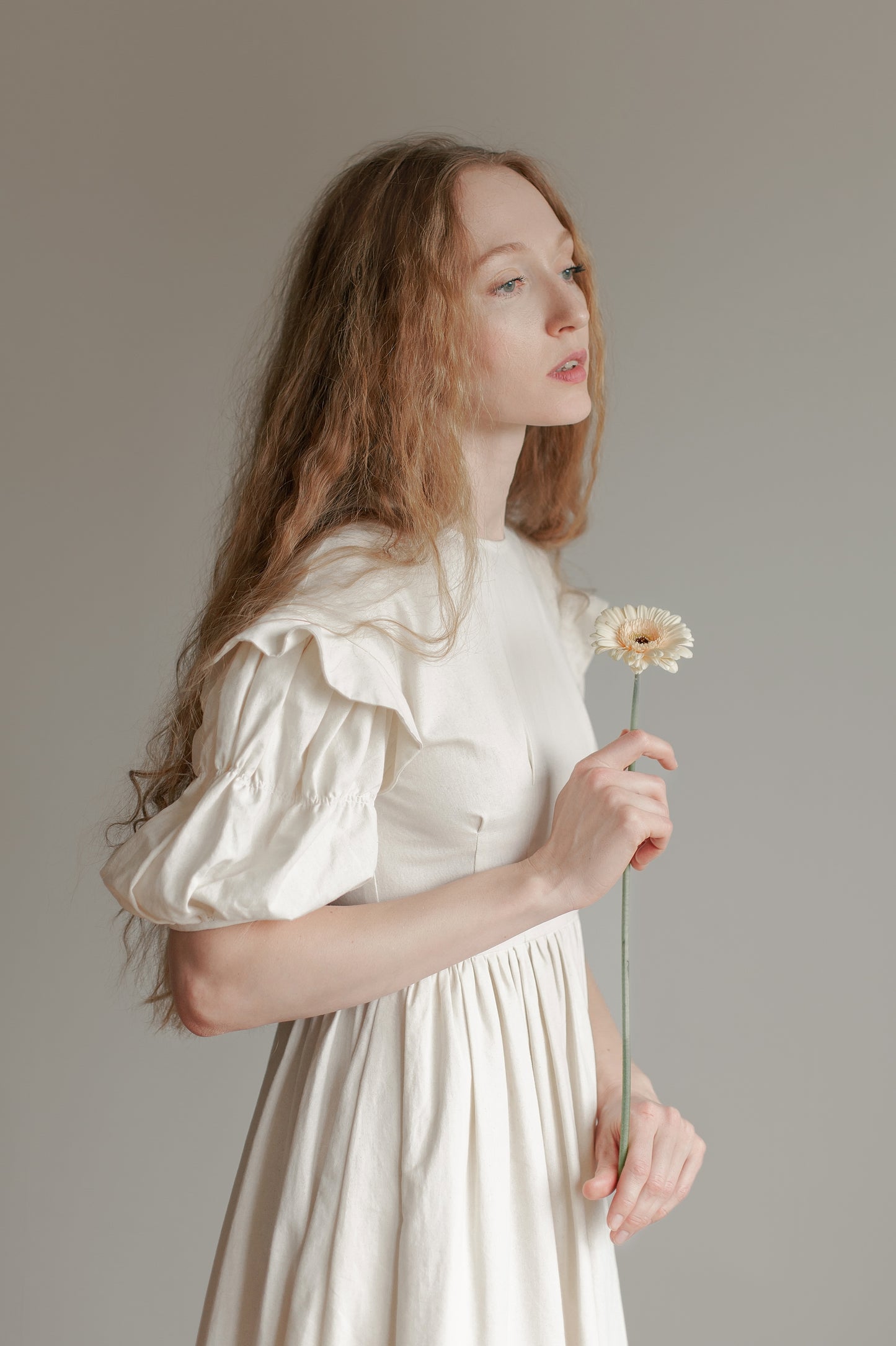 Ophelia dress in ivory