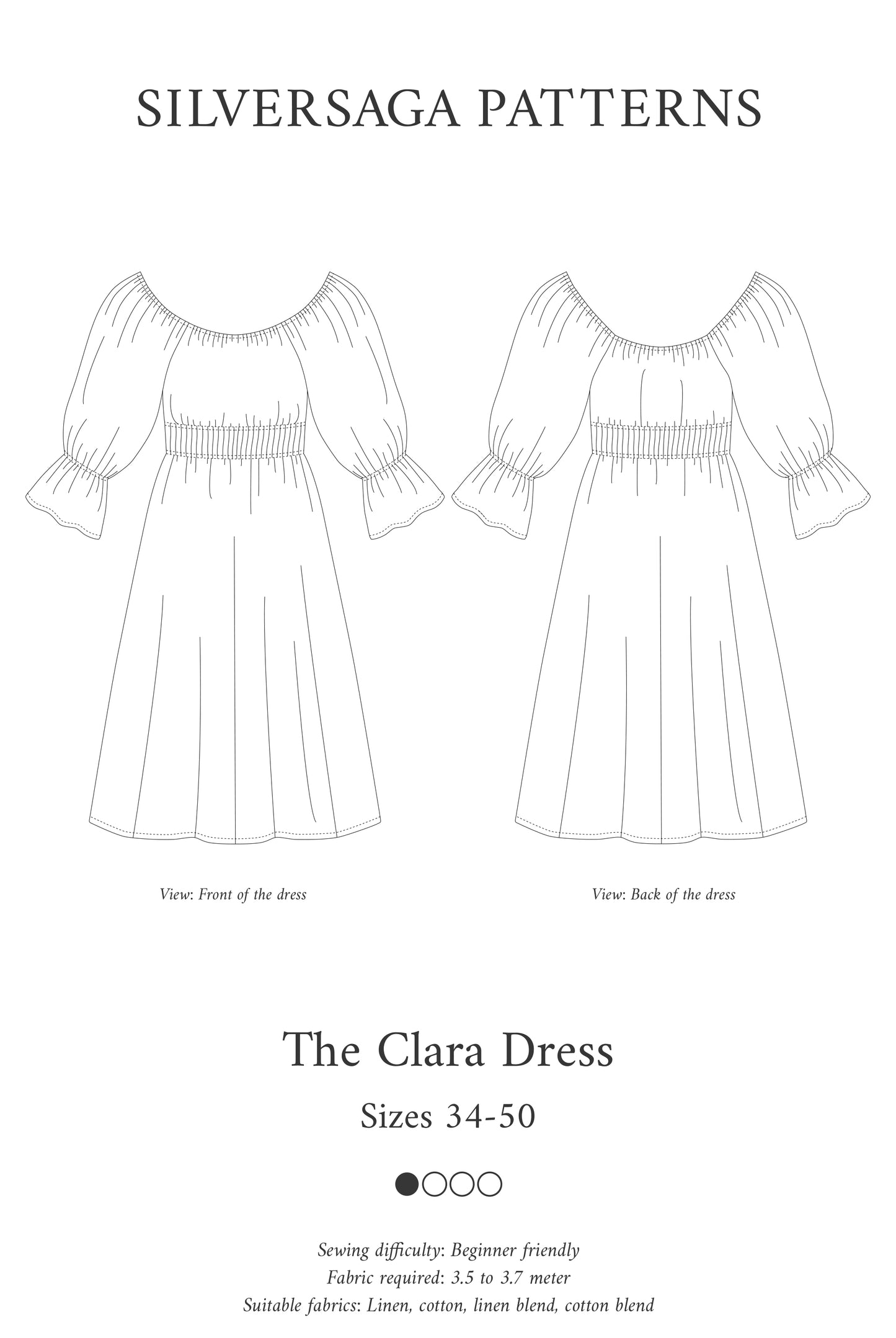 Clara dress sewing pattern