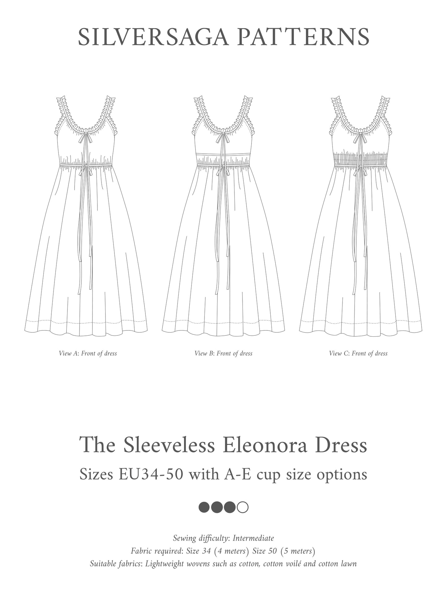 Eleonora dress bundle - 2 PDF sewing patterns