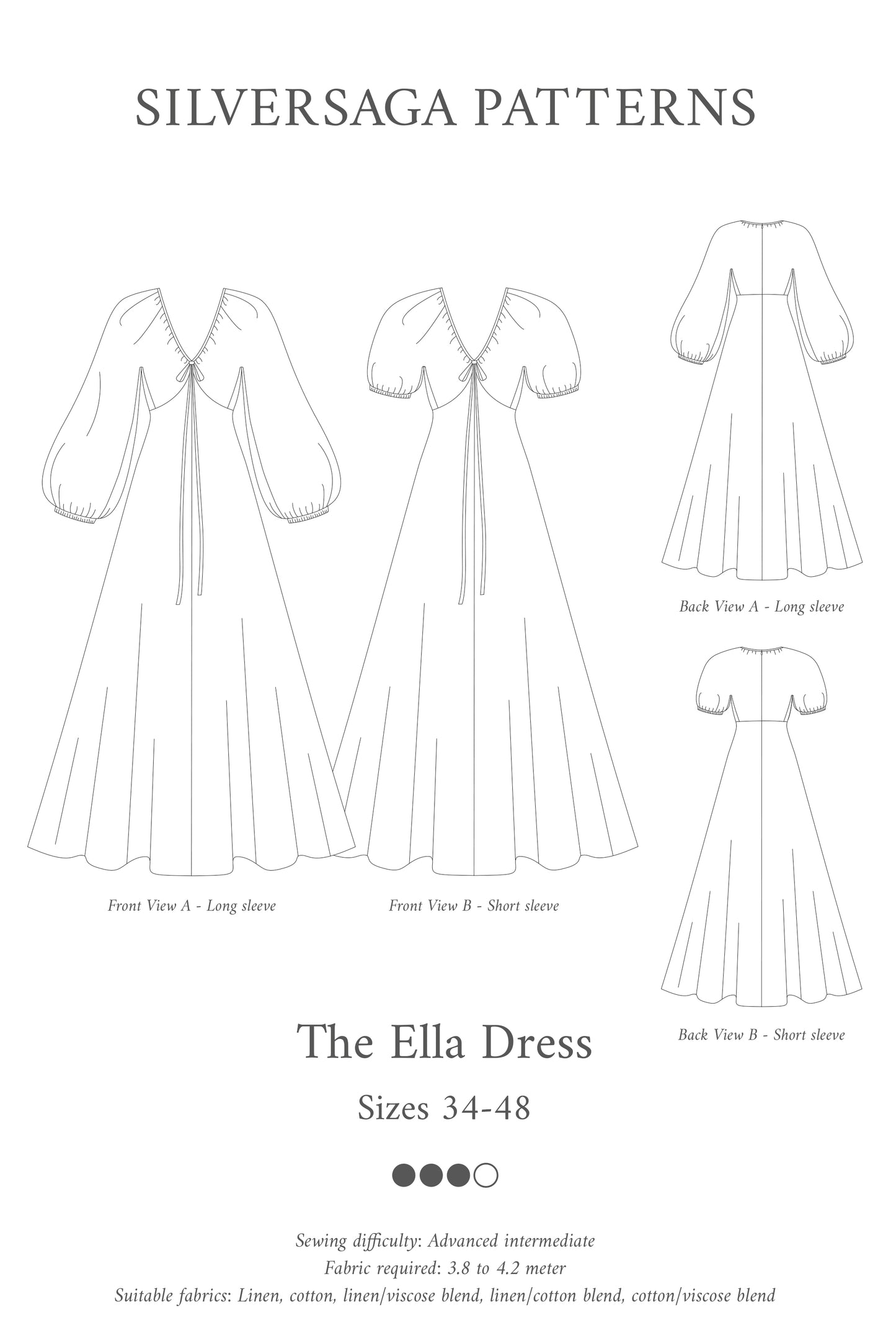 Ella dress sewing pattern