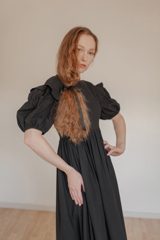 Ophelia dress in black